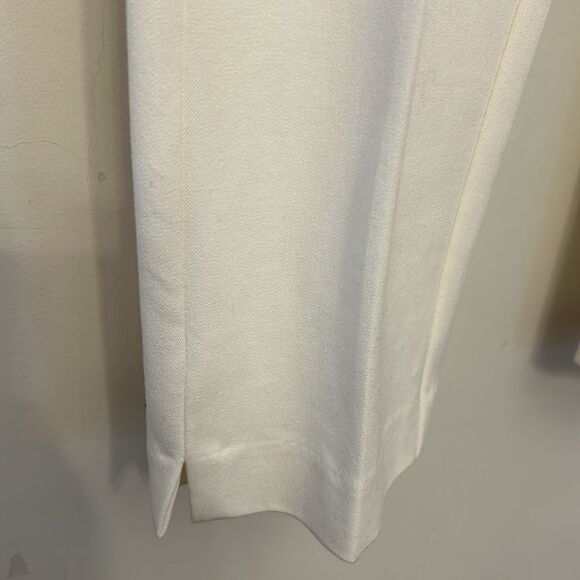 Cynthia Rowley white slim cropped pants with slit detail at ankle Size 4 New - Picture 3 of 10